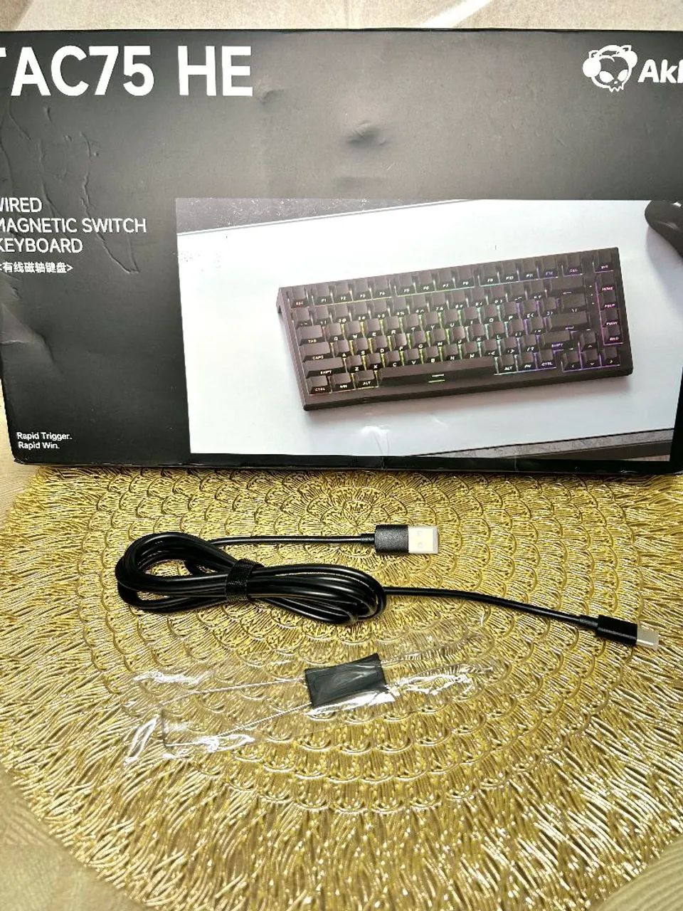 Teclado Magnético Akko TAC 75 HE com Fio - Foto 4
