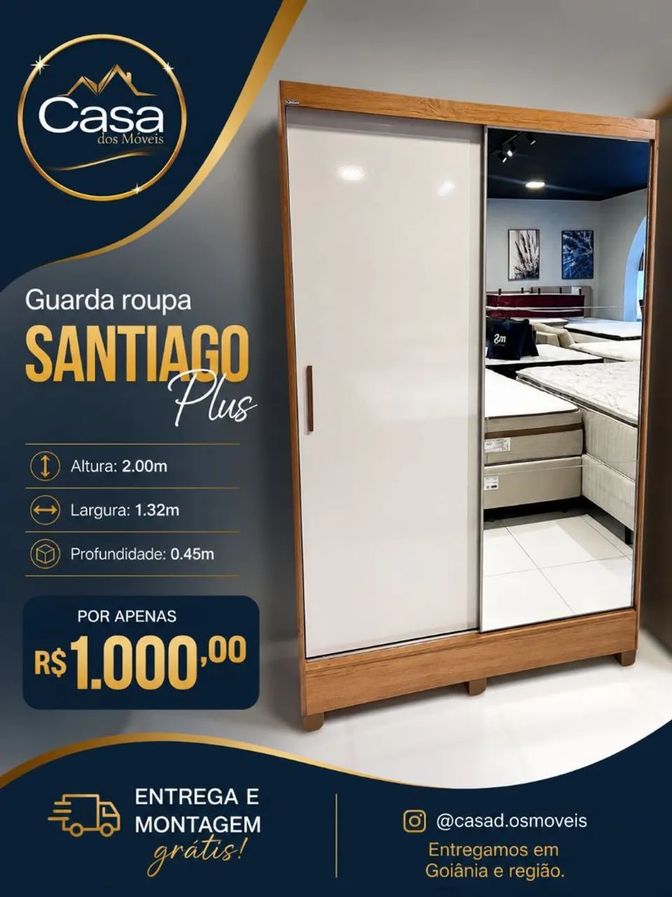 Guarda roupa Santiago Plus 