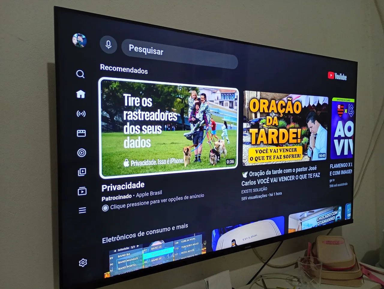Título: Smart TV Philips 50" Google TV - Estado de Nova, Completa com Controle! - Foto 2