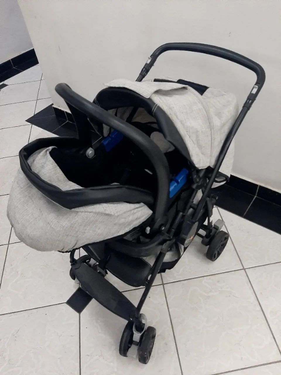 Carrinho de bebe + bebe conforto burigotto - Foto 5