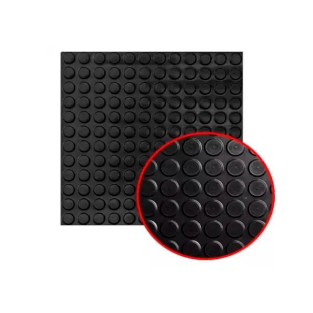 PROMOTION - Anti-slip Rubber Flooring (Coin Pattern), 500 X 500 X 30 mm - DAUD