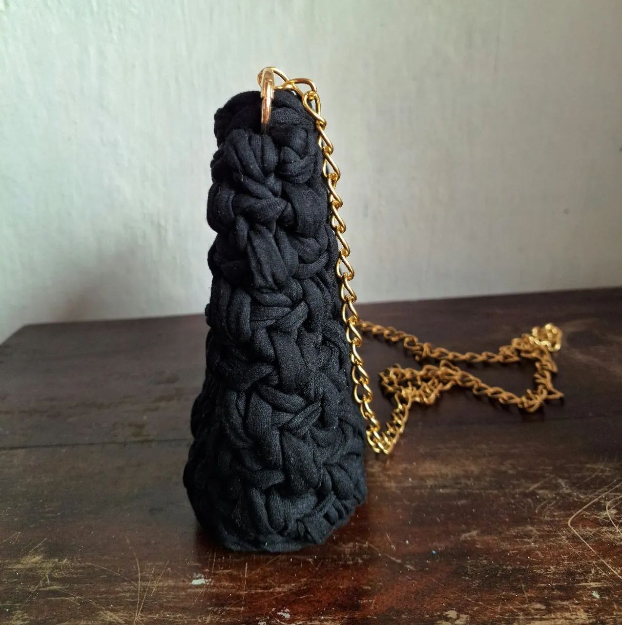 Bolsa de crochê fio de malha - Foto 2
