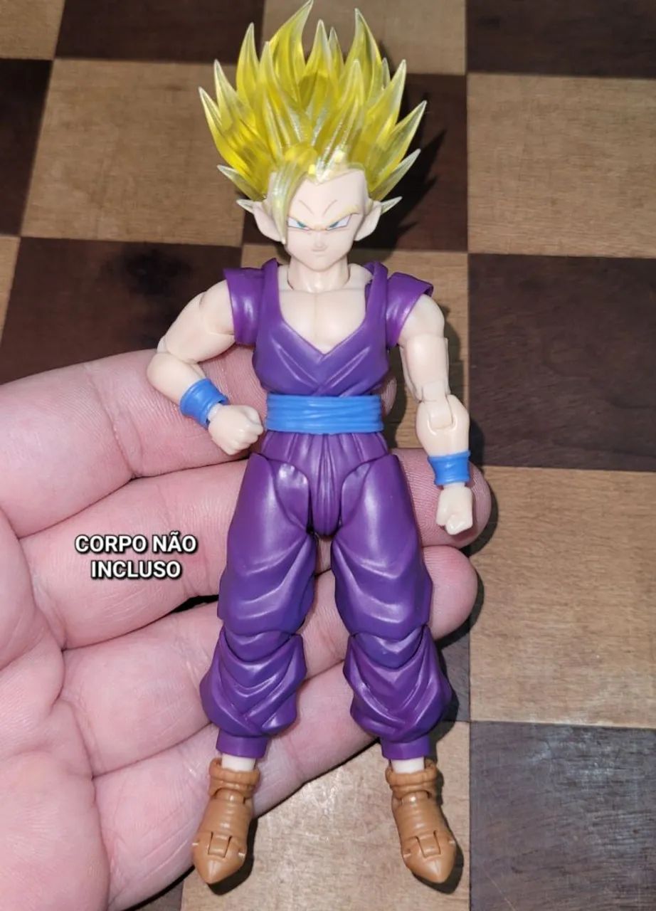 Head Cabeça Kit AH007 Gohan para Sh Figuarts Bandai e Demoniacal Fit - Foto 5
