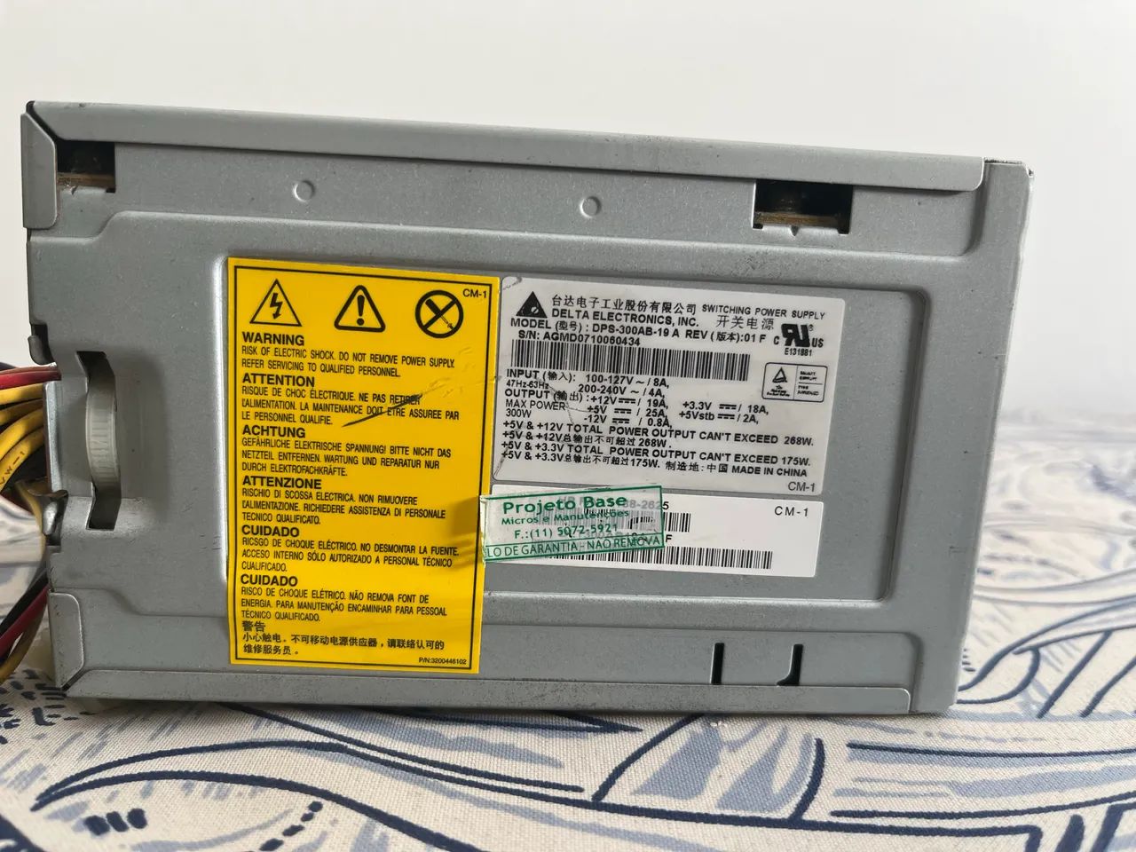 Fonte ATX 300W Delta Electronics Original HP - Foto 3