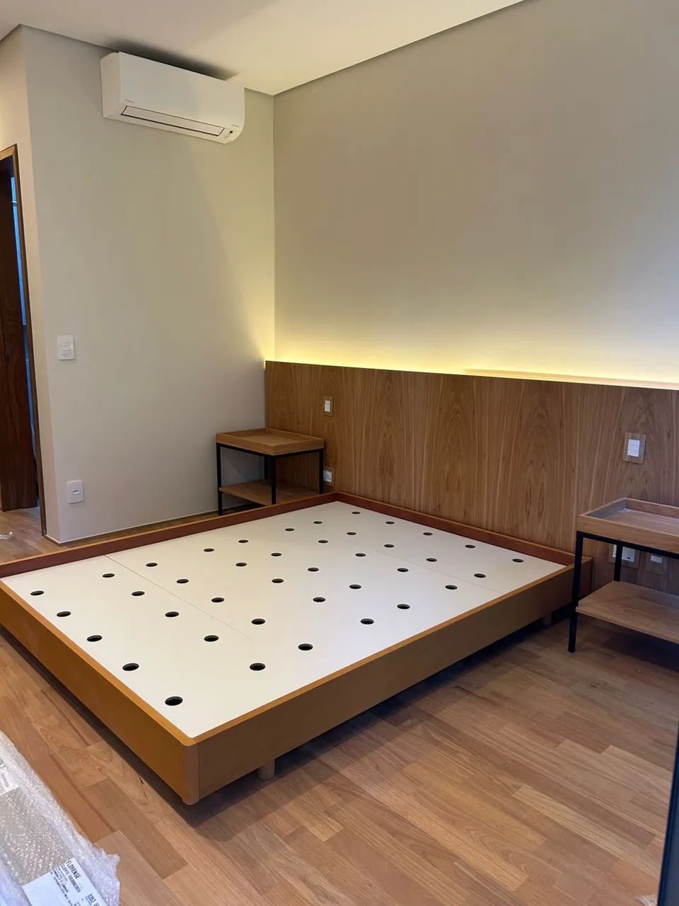 Cama Queen Lund - Wooding + Colchão Copel