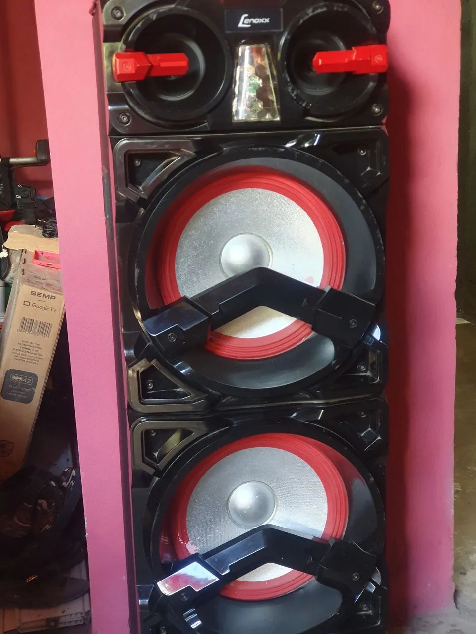 Caixa de som 800w lenoxx