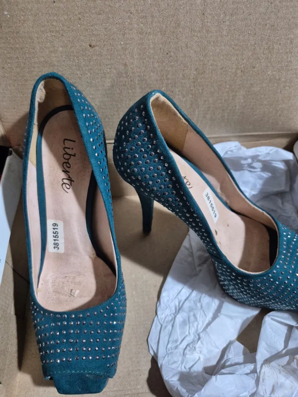 Lote com 3 sapatos de salto - Foto 3