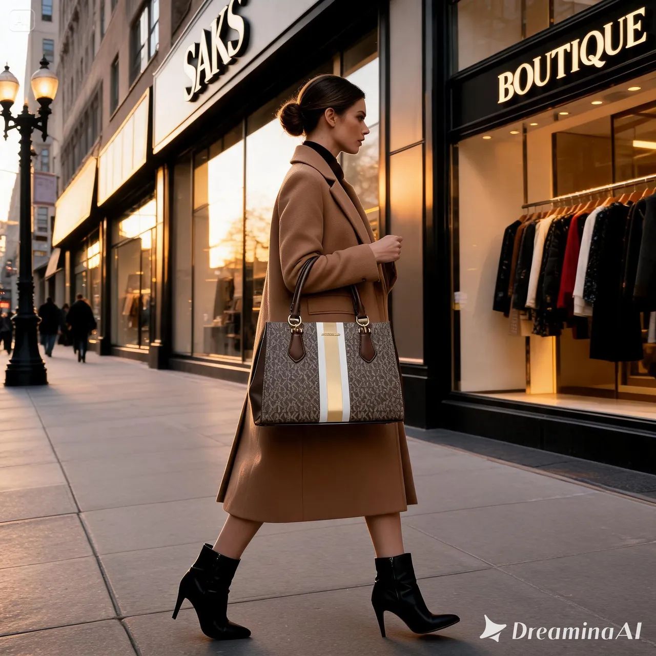 Bolsa Michael Kors marrom alça dupla - Foto 4