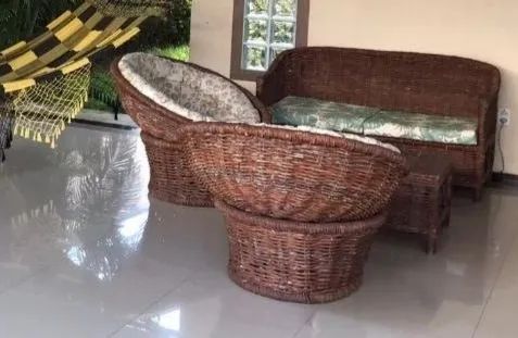 Vendo Jogo de Terraço feito de Junco 