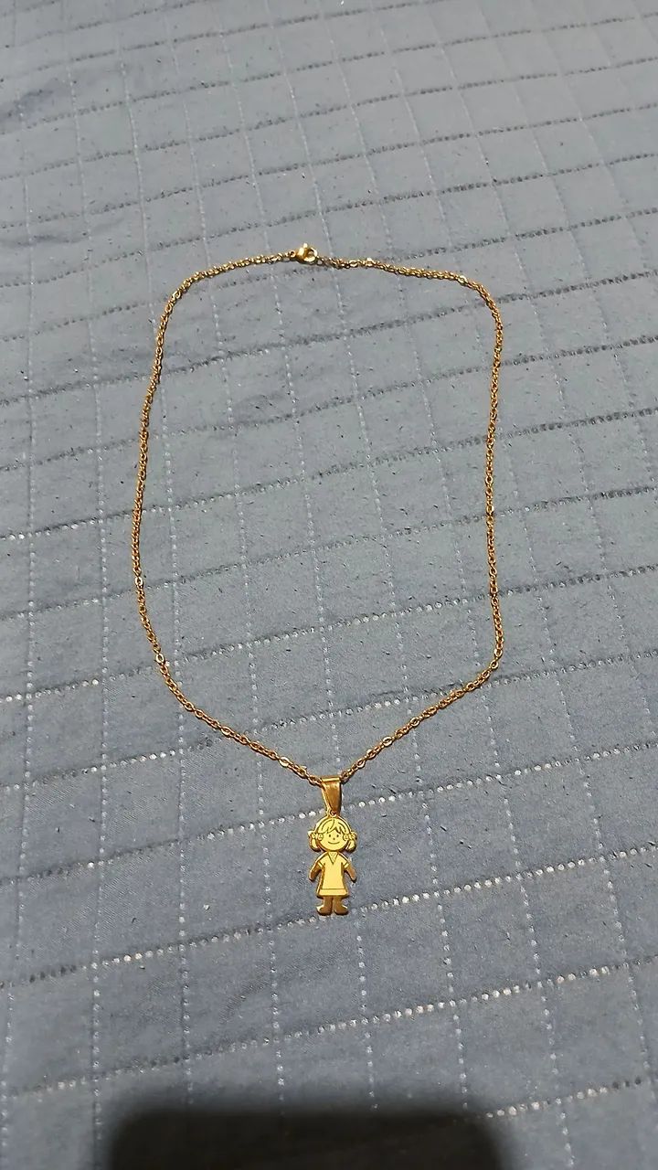 Elegante Cordao Moeda Antiga