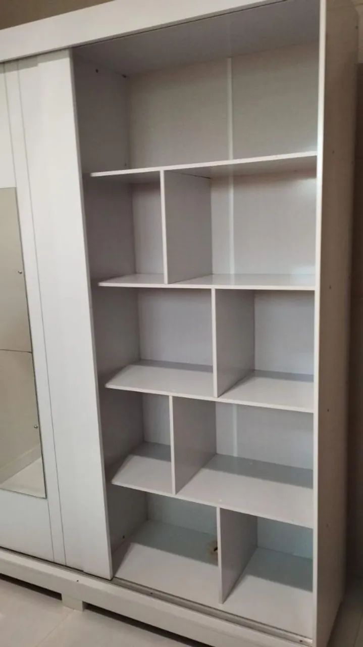 Guarda roupa 2 portas com espelho