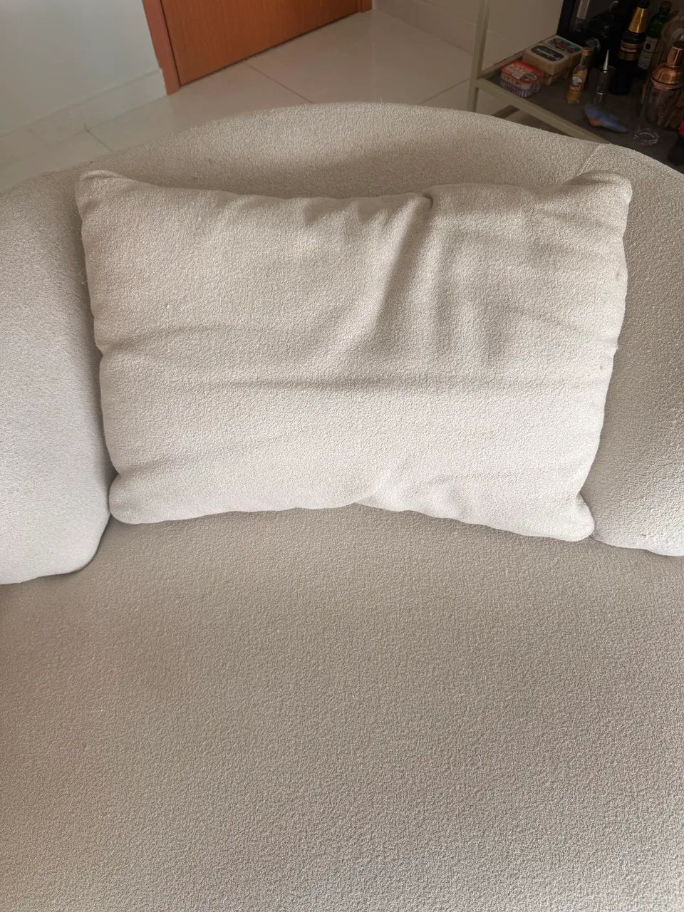 Poltrona Estofada Off White - Excelente Estado | Pouco Uso - Foto 5