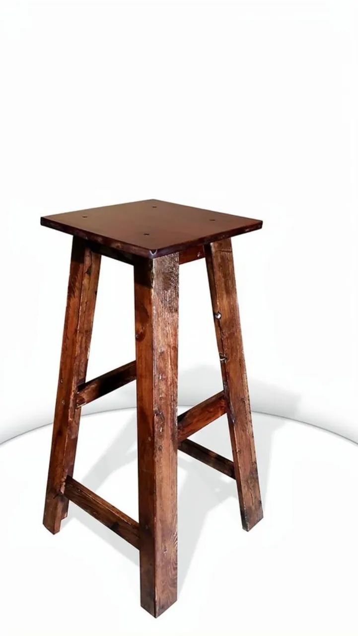 Banquetas em madeira maciça  - Foto 3