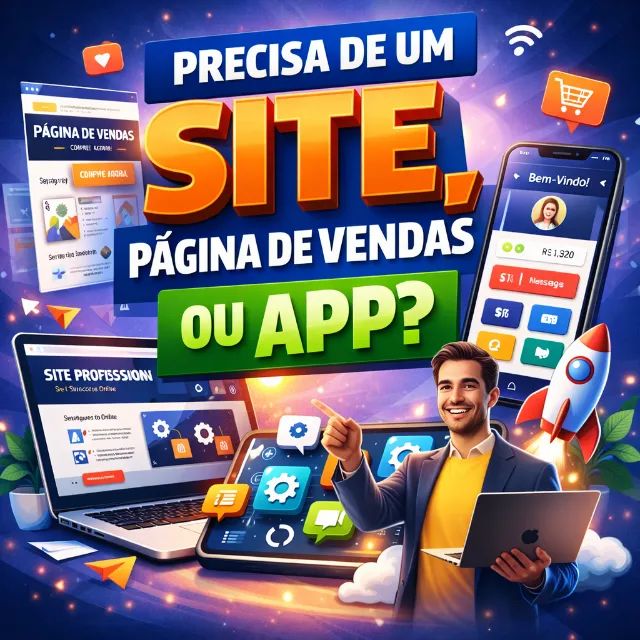 Criação de Sites, Apps e Páginas de Vendas Profissionais ?