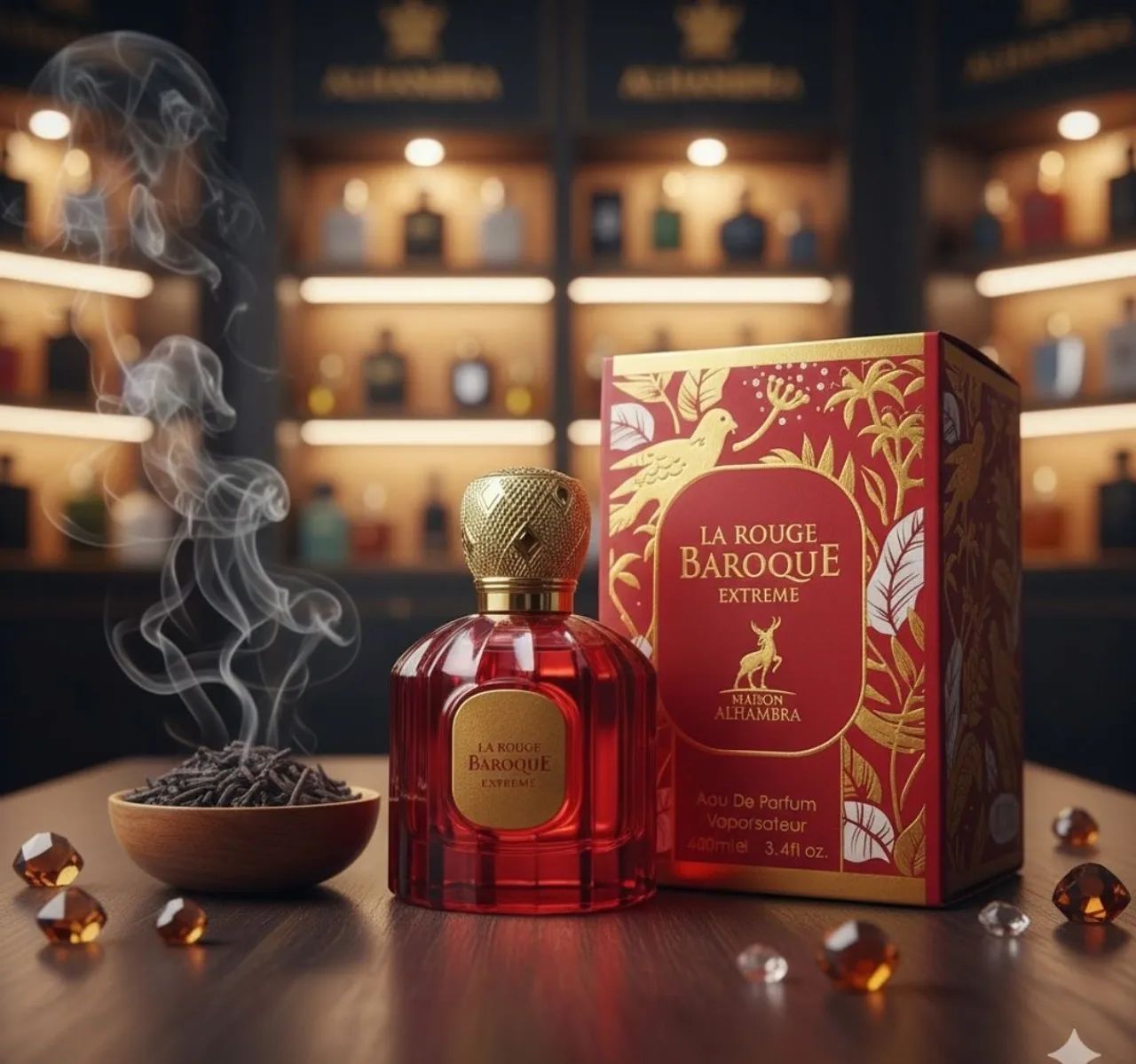 Perfume La Rouge Baroque Extreme Maison Alhambra 100ml EDP