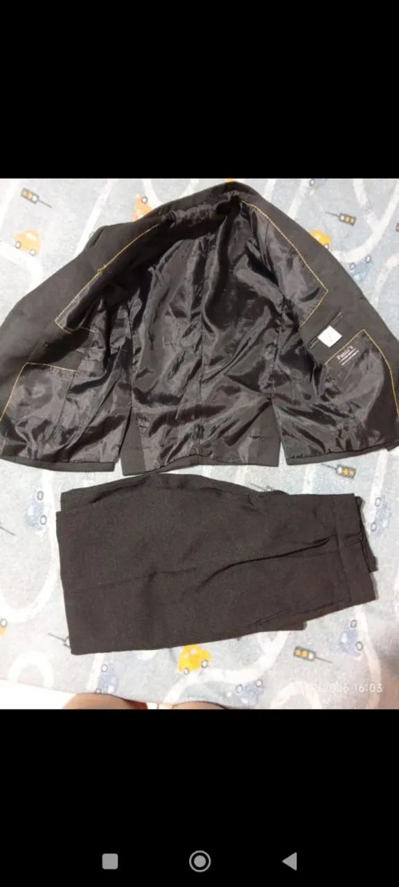 Conjunto Paletó+calça social infantil 