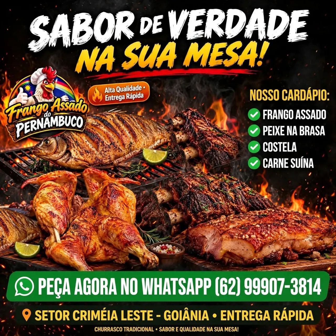 Frango assado 
