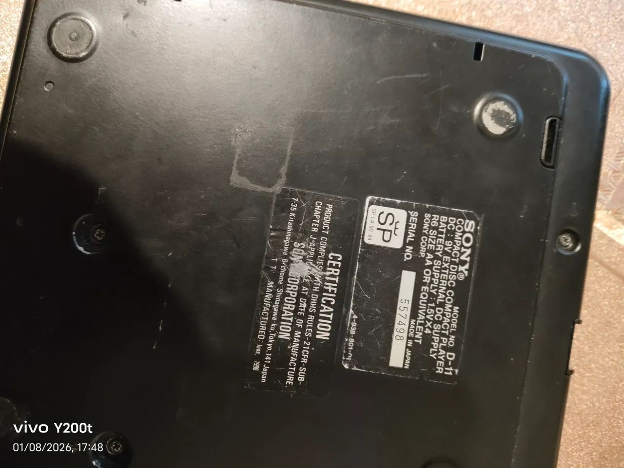 Discman Sony D131 (NO ESTADO) - Foto 3