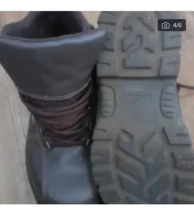 Botas N39 FUJIWARA segurança WBP couro liso  - Foto 3