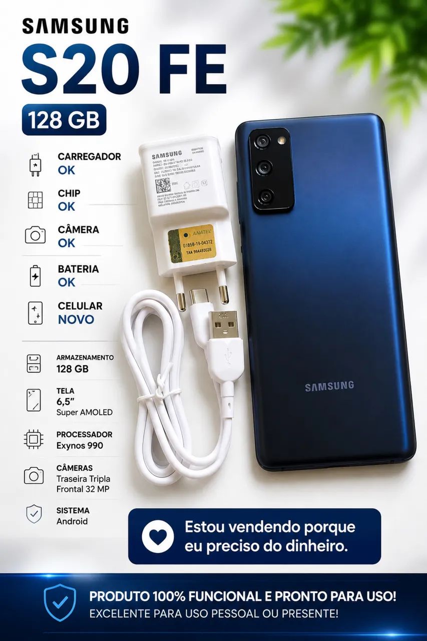  Samsung Galaxy S20 FE - 128 GB - Foto 4