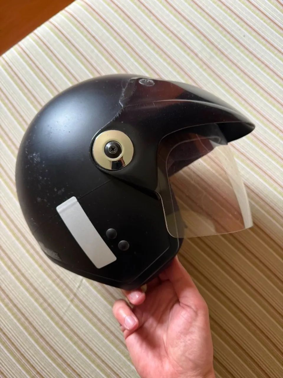 DOIS CAPACETES ABERTOS PARA MOTOCICLISTA - Foto 3