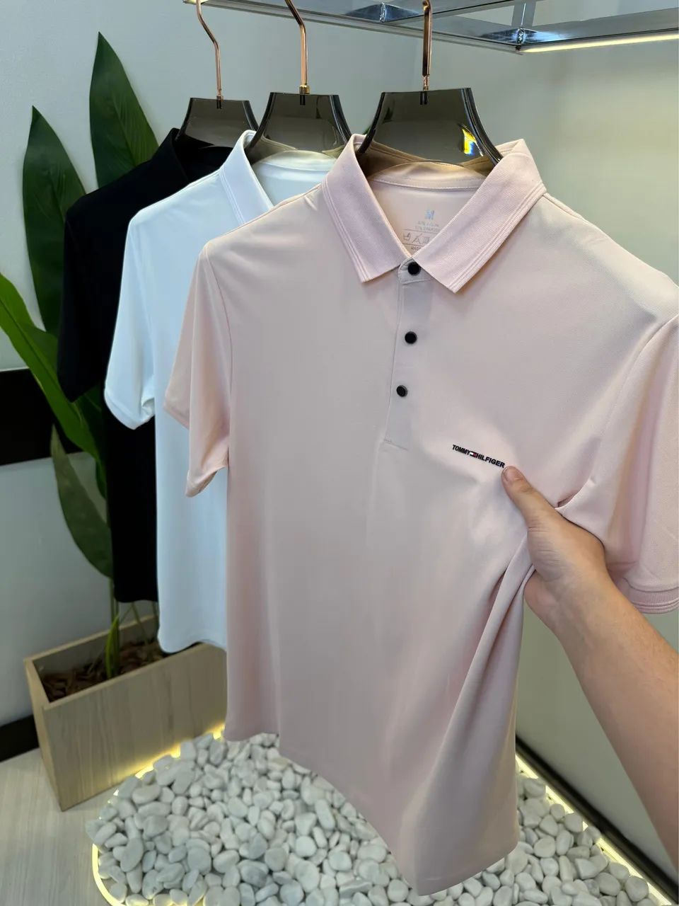 Camisa básica alta qualidade manga curta tecido elastano - Foto 5