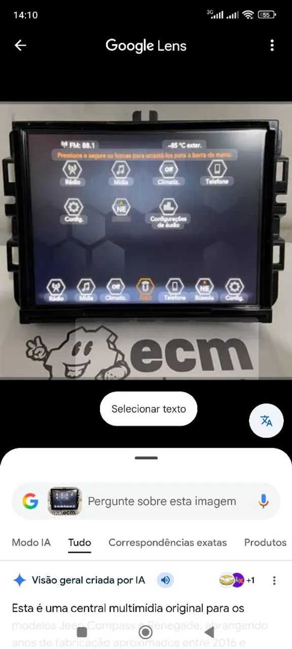 Multimídia original jeep compass  - Foto 2