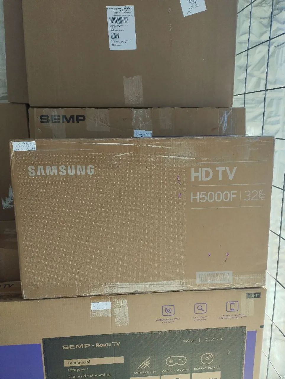 Tvs 32, 43 e 50 polegadas novas e semi novas, todas com garantia e nota.