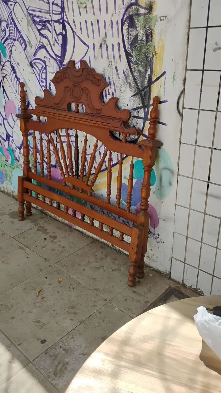 Cama colonial toda trabalhada. Coisa fina - Foto 2
