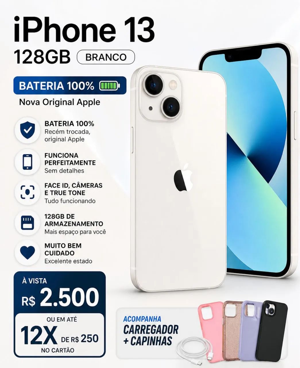 Iphone 13 - 128gb - Celulares e Smartphones - Miniguaçu, Francisco