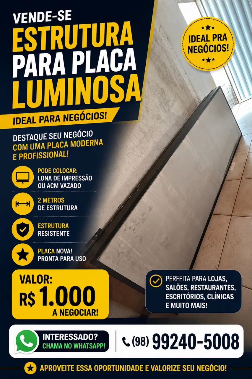 Placa luminosa (letreiro) - Foto 3