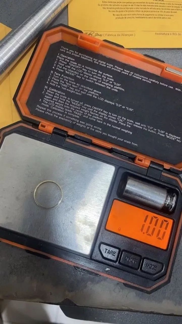 Aliança ouro 18k numeração 14  - Foto 4