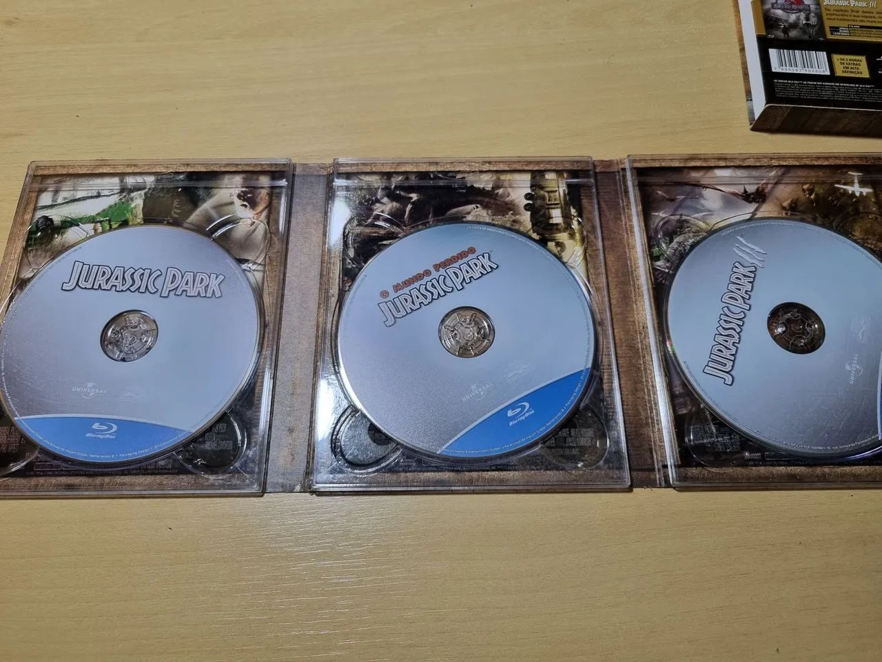 Coleçao Bluray Jurassic Park Trilogia - Foto 4