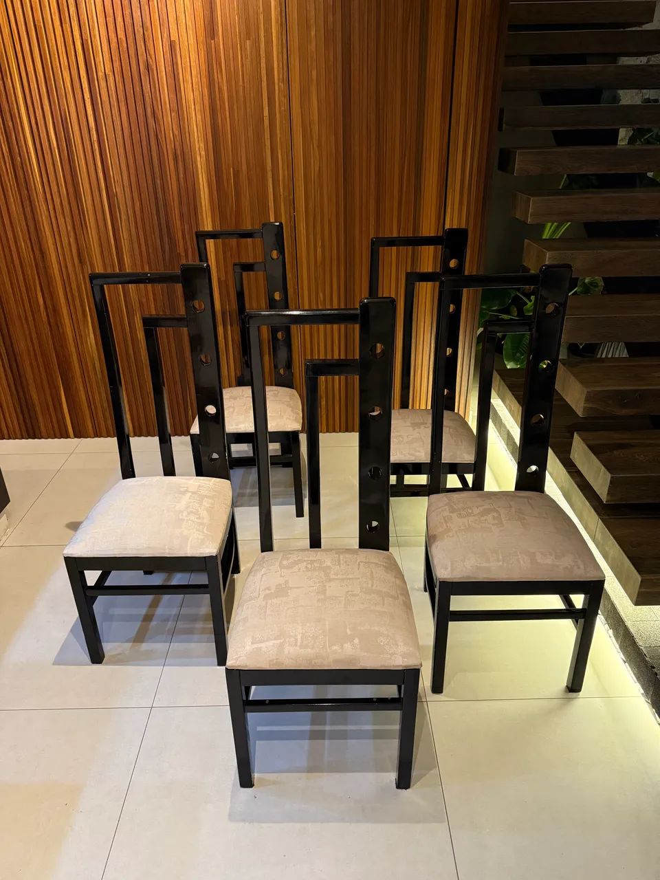 Cadeiras jantar luxo