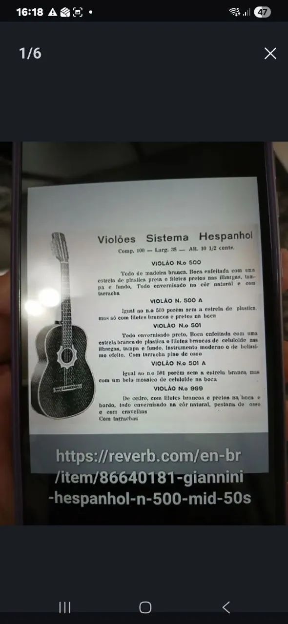 Violao giannini dec.50 colecao - Foto 2