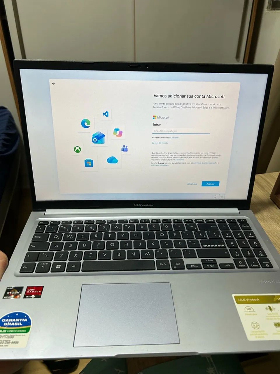 Notebook Asus Vivobook Amd Ryzen 5 4600h 8gb 512gb Ssd Windows 11 15,6 Polegadas