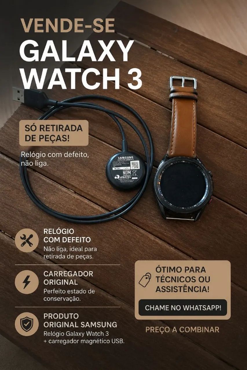 Relógio watch 3 com defeito 