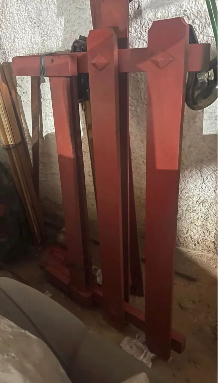 Cama de madeira porteira de casal - Foto 2
