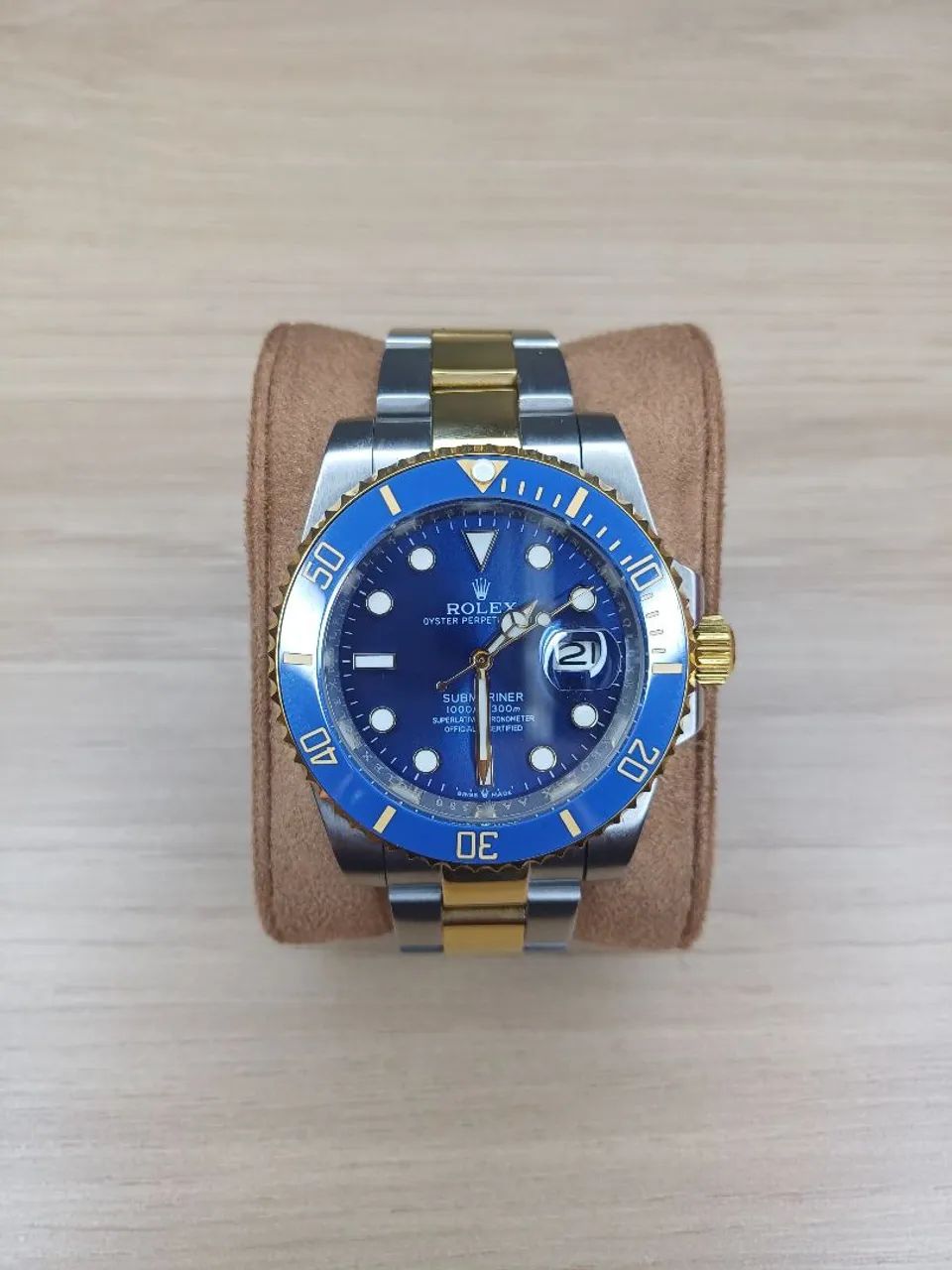 Relógio Rolex submariner azul 
