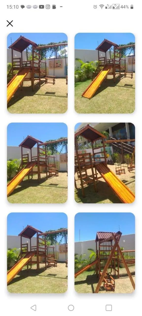 Parque infantil em eucaliptos tratados  - Foto 4