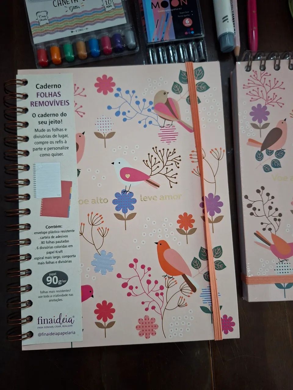 Kit completo de papelaria pássaros  - Foto 2
