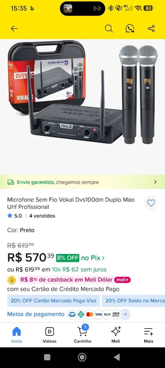 Microfones sem fio Top Oportunidade  - Foto 3