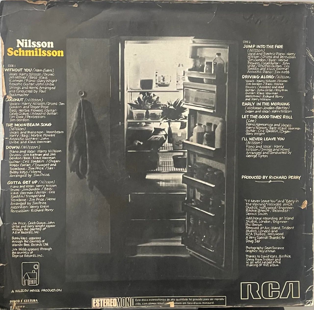 Nilsson Schmilsson Lp Vinil 1971 - Foto 2