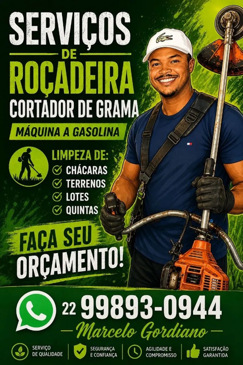 Serviços em residências , terrenos , e chácaras 