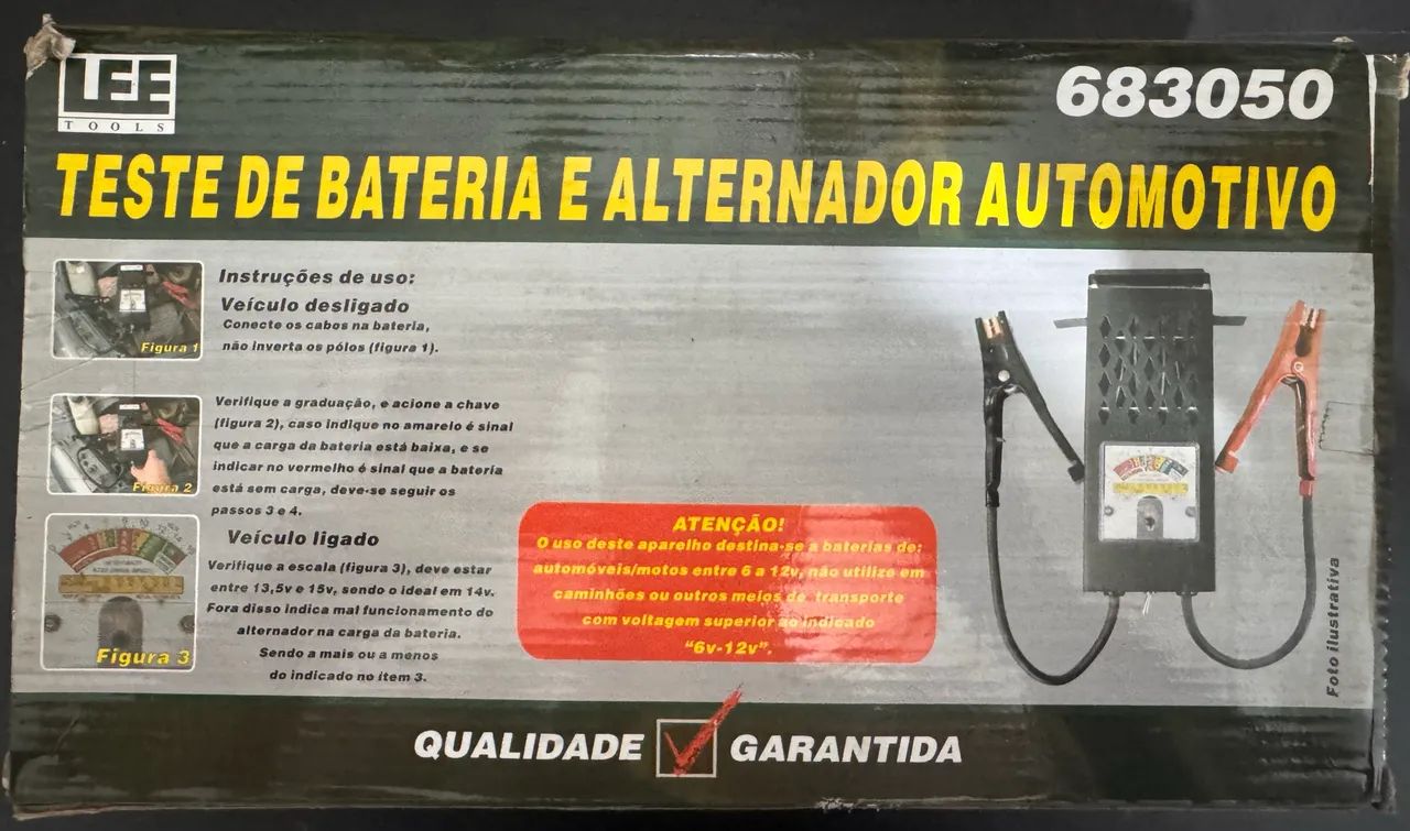 Teste de Bateria e Alternador Automotivo Lee Tools - Novo - Foto 2