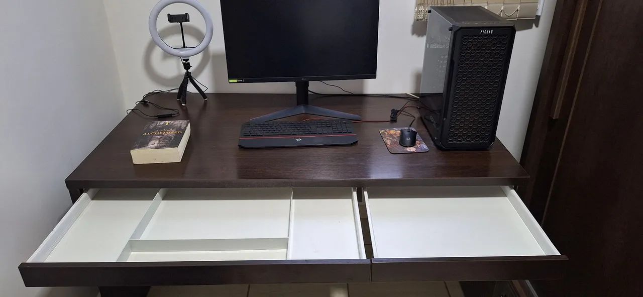 Mesa de escritório com 2 gavetas - Foto 2