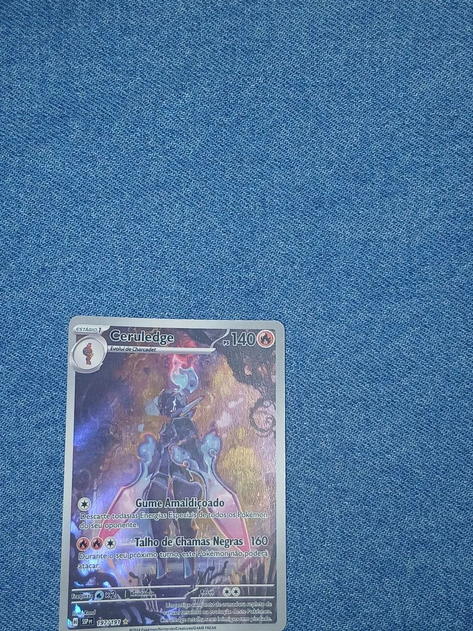 197 191 pokemon card Ceruledge (Graded) Case Metal Topaz Bolt (300) Discard 3 Energy from this Pokemon. CERULEDGE 2024 POKMON SCARLET &