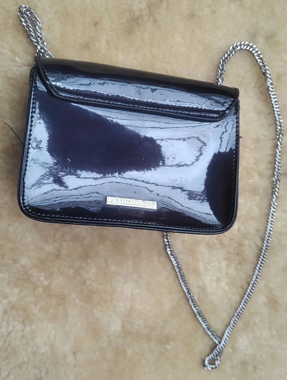 bolsa transversal de verniz  chilli beans <br>Cor preta - Foto 5