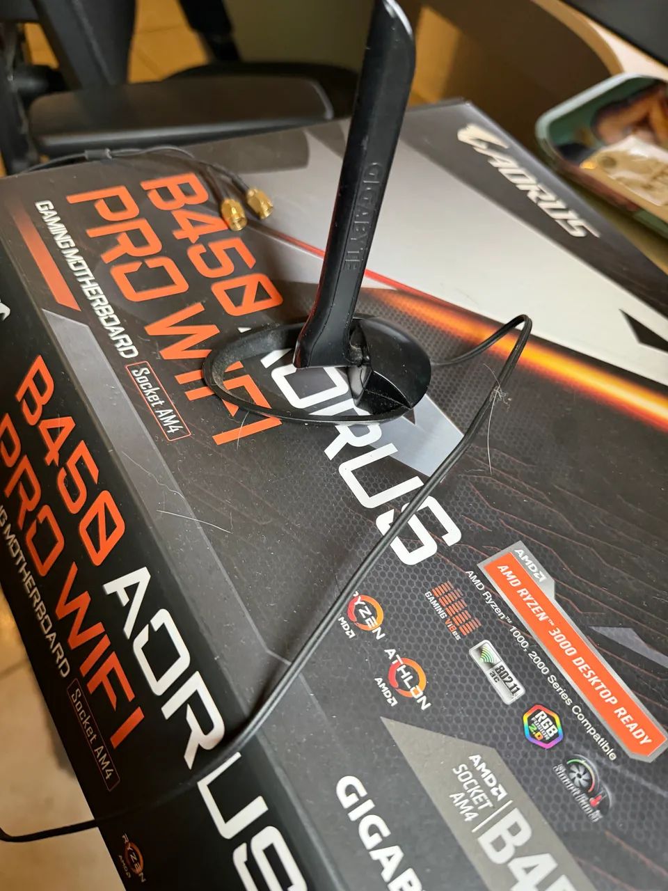 Placa Mãe B450 Aorus Pro Wi-fi  - Foto 3