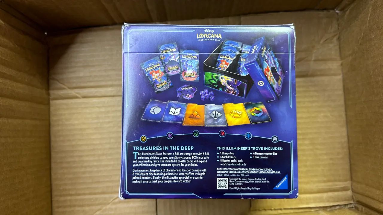 Lorcana Disney Box Trove Ursulas Return Nova Lacrada - Foto 2